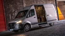 Mercedes Sprinter side door open