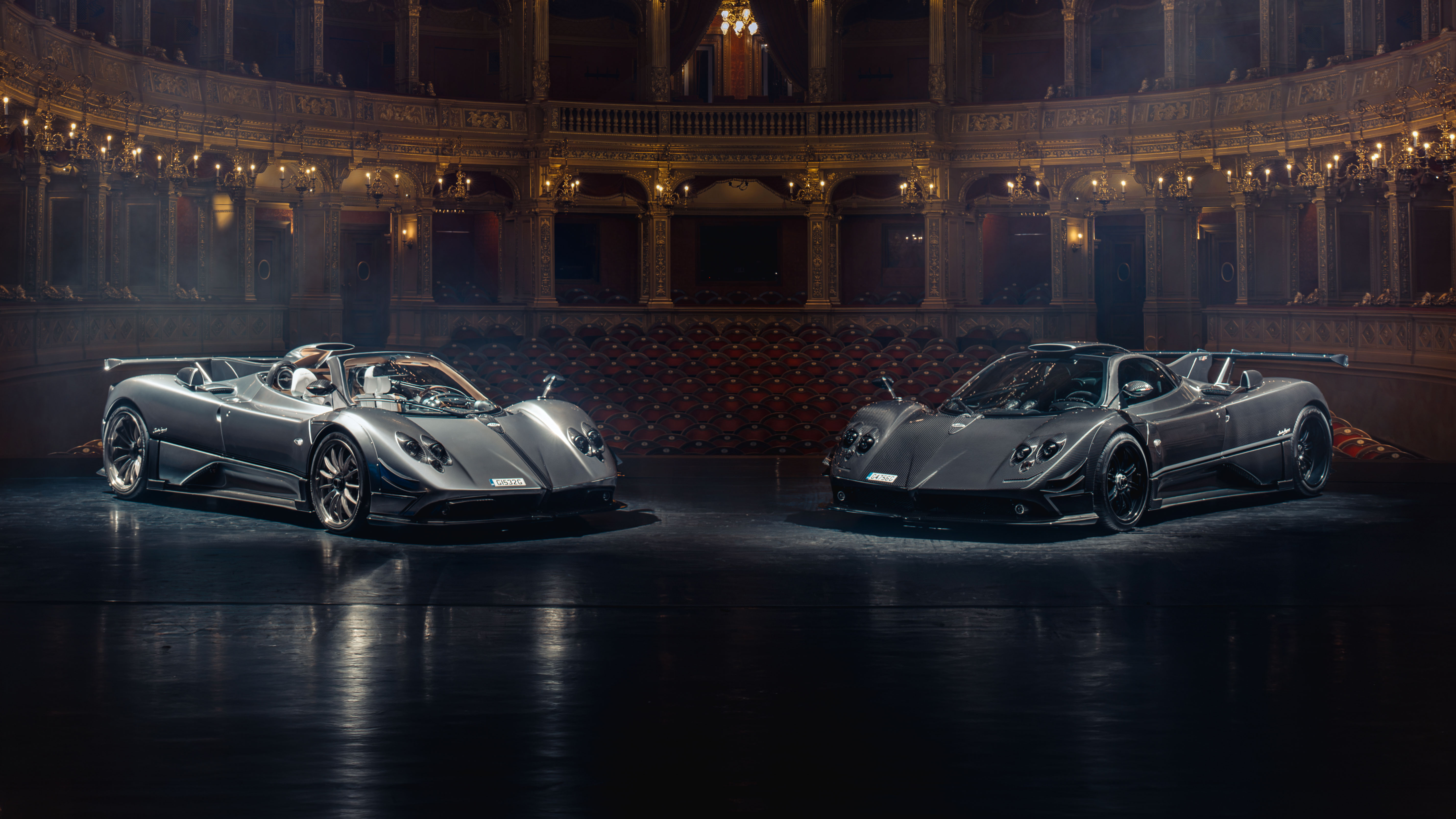 Pagani Zondas inside the Hungarian State Opera House 2026 Top Gear