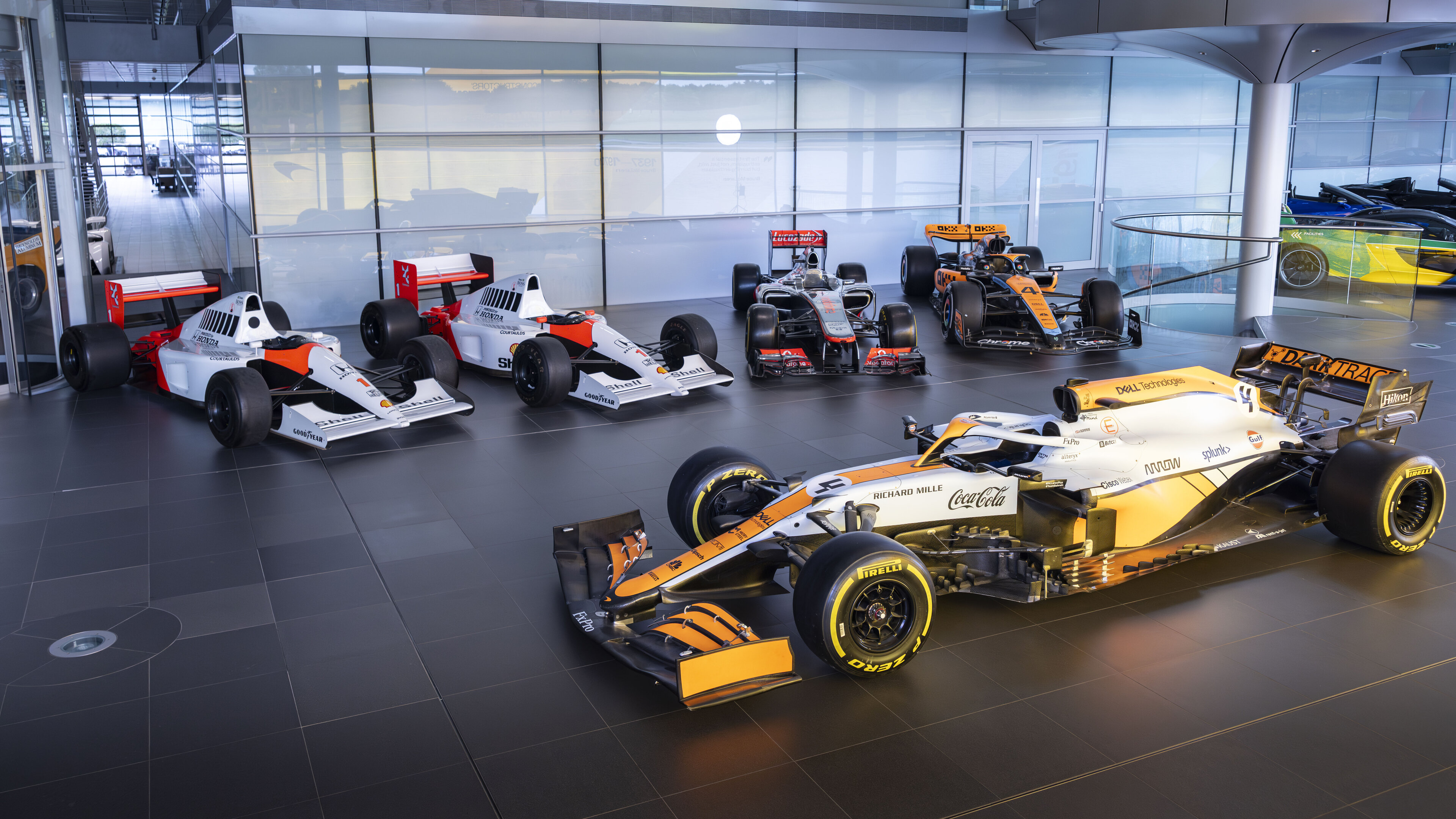 McLaren Racing heritage cars