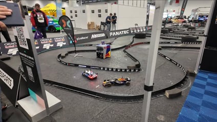 RC cars with Go Pros, driven in sim rigs