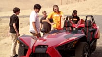 Advertisement Feature: the Polaris Slingshot goes longboarding!