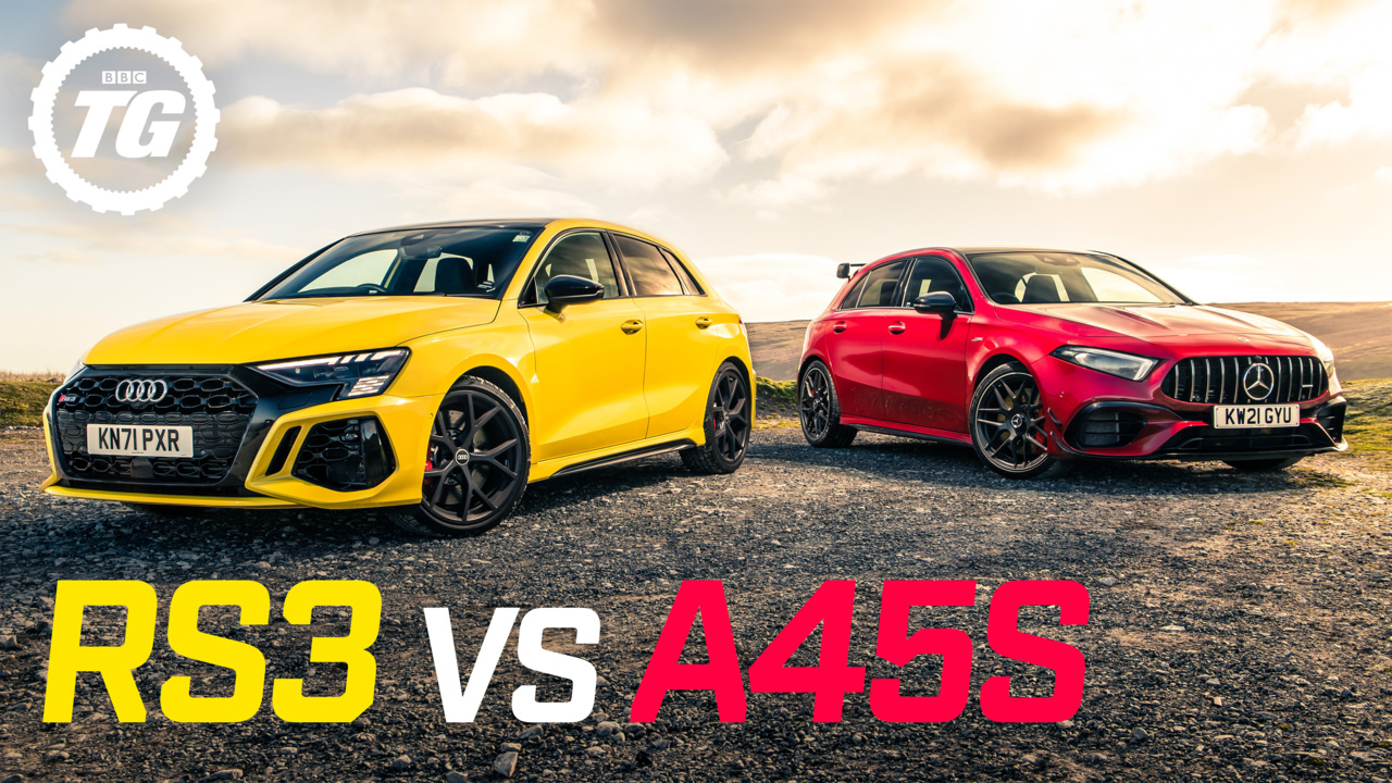 Audi RS3 Sportback vs Mercedes-AMG A45S: 400bhp 4x4 hyper-hatch showdown