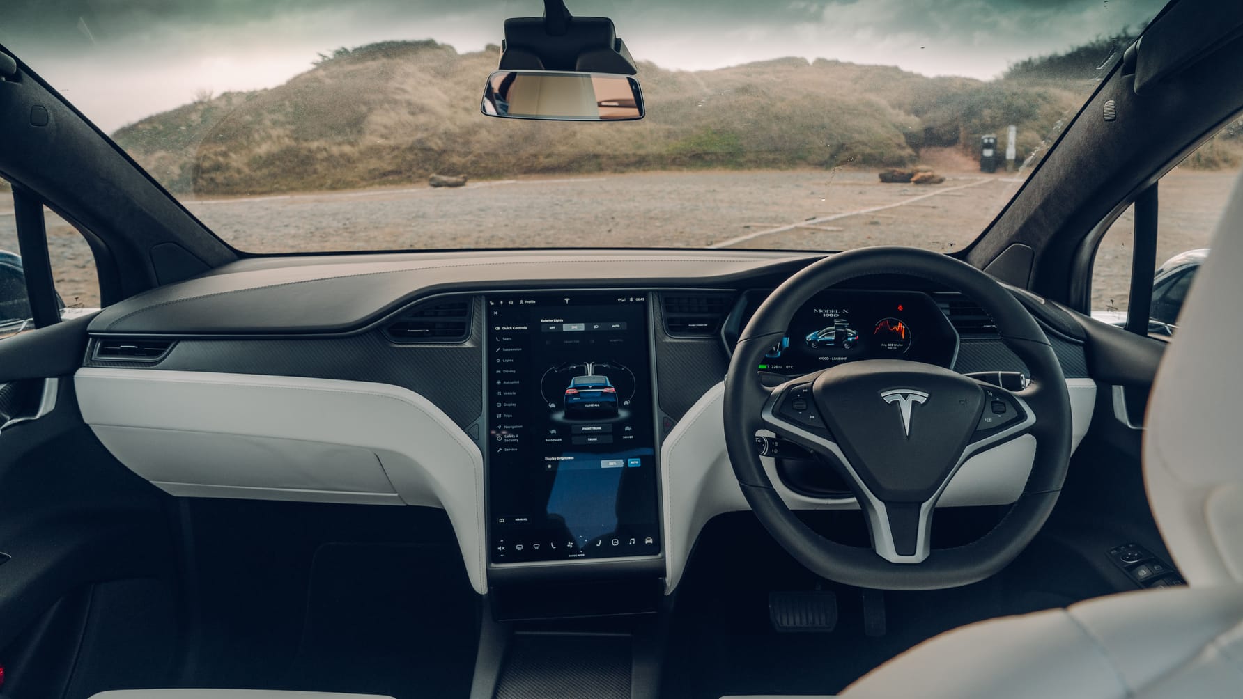 Tesla Model X Interior Layout & Technology | Top Gear