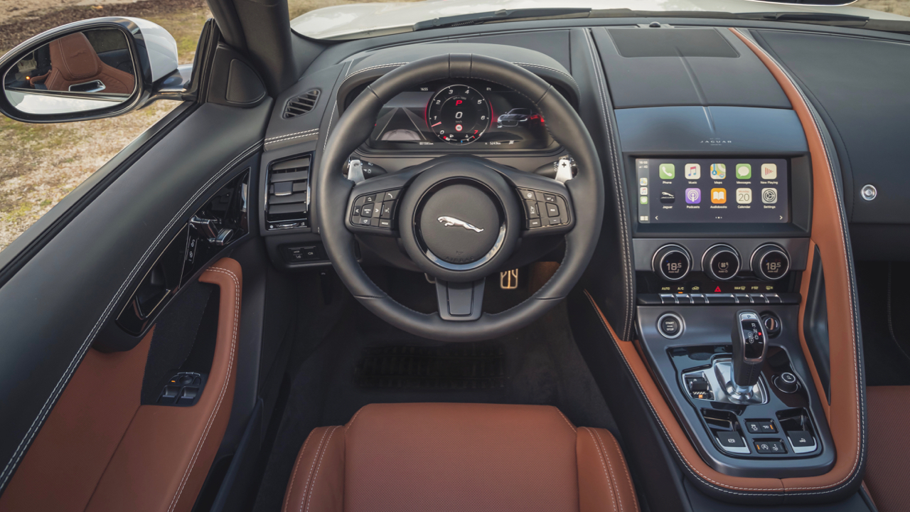 Jaguar FType Convertible Interior Layout & Technology Top Gear