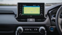 Toyota RAV4 interior infotainment display