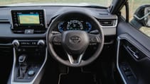 Toyota RAV4 interior steering wheel