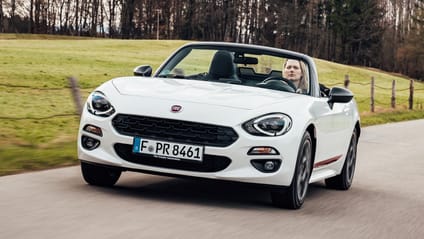 Fiat 124 Spider front quarter white