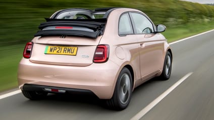 Fiat 500C rear with roof back