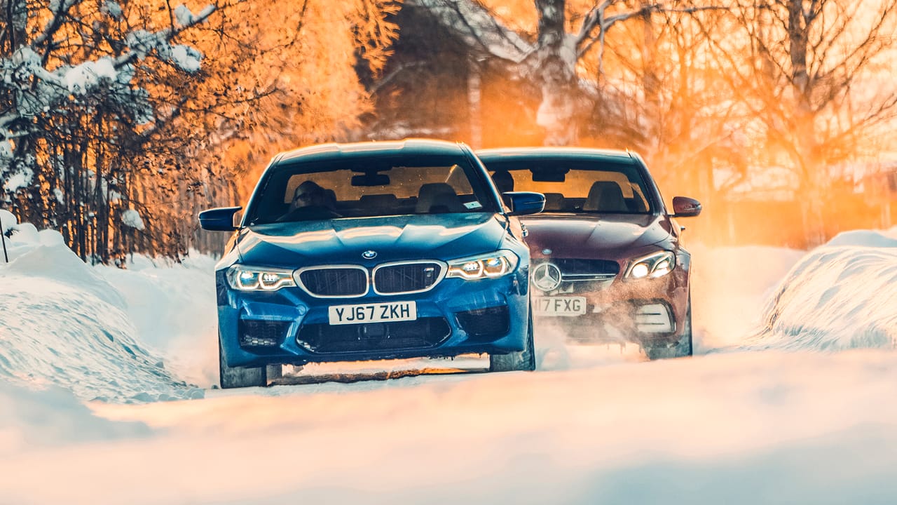 BMW M5 vs Mercedes E63 AMG 1,200bhp saloon slugfest Top Gear