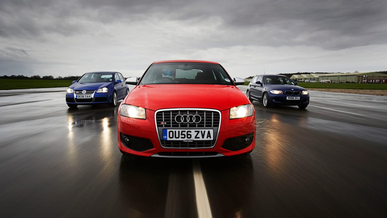 From the archives: Volkswagen Golf R32 vs Audi S3 vs BMW 130i | Top Gear