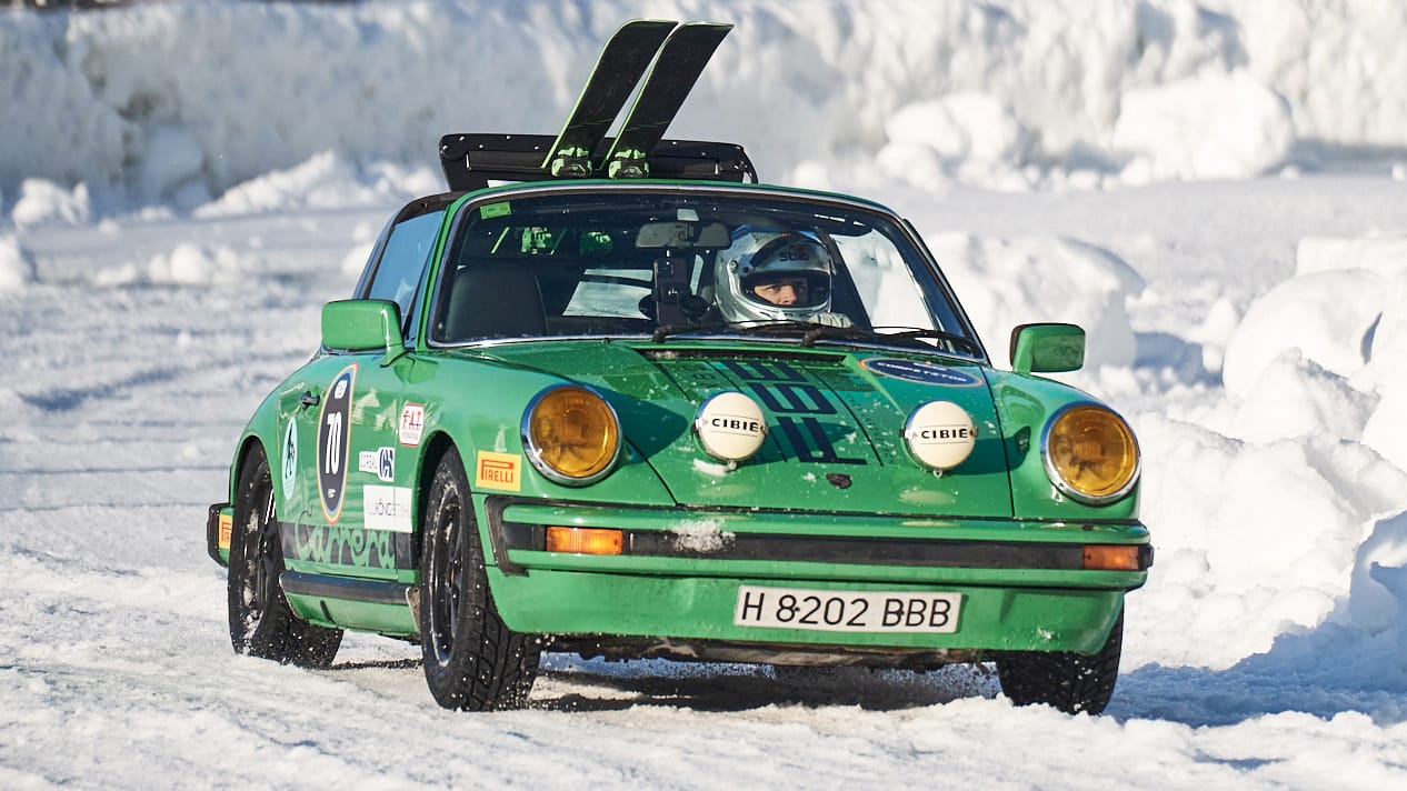 Sub zero: a day at Porsche's super-cool F.A.T. Ice Race | Top Gear