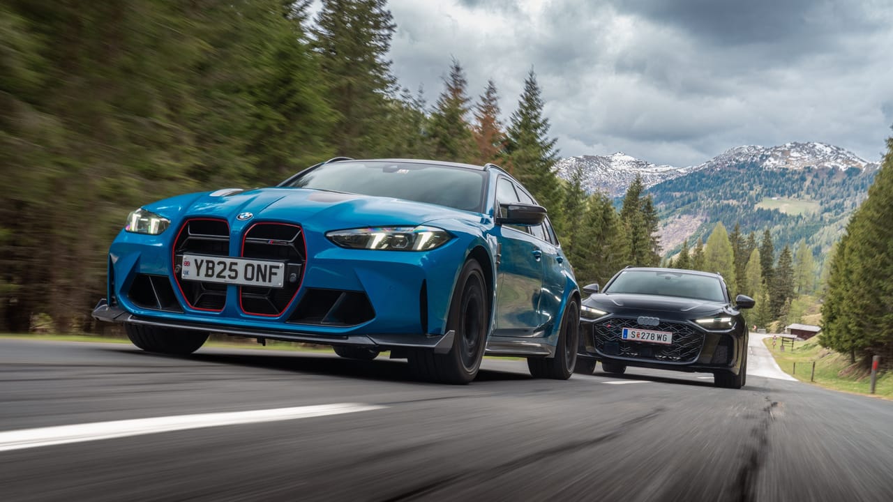 World exclusive: new Audi RS5 Avant vs BMW M3 CS Touring