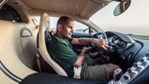 Chris Harris Bugatti Chiron interior