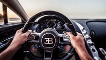 Bugatti Chiron interior steering wheel