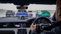 TG's fast family car showdown: BMW vs VW vs Porsche vs Hyundai