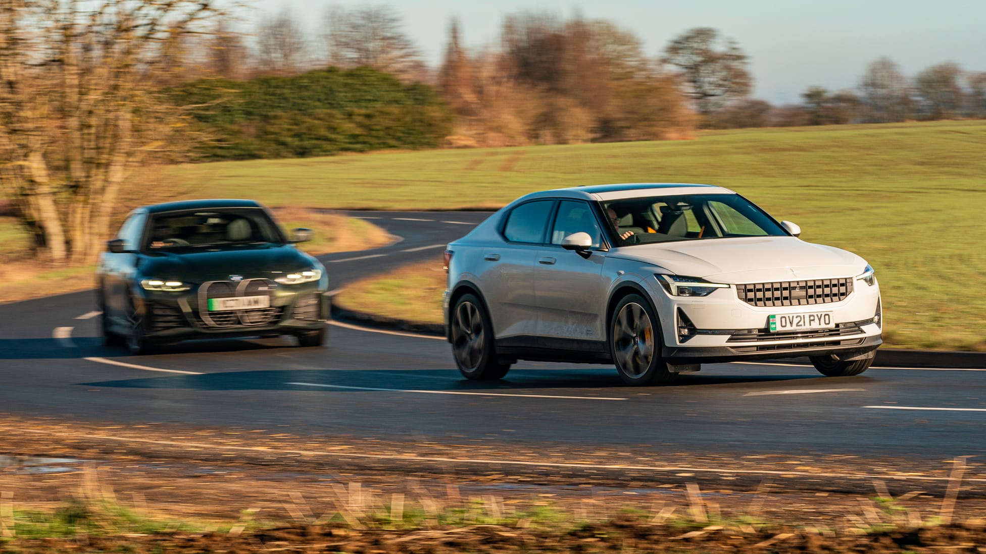 BMW i4 vs Polestar 2: which electric compact exec is best? | Top Gear