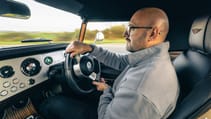Stephen Dobie driving