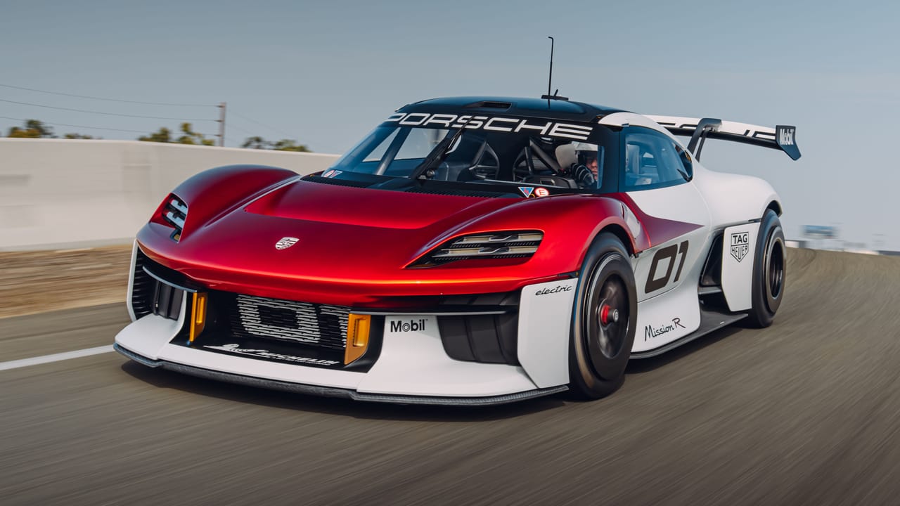 Porsche Mission R review: a 1,073bhp electric racing concept Reviews ...