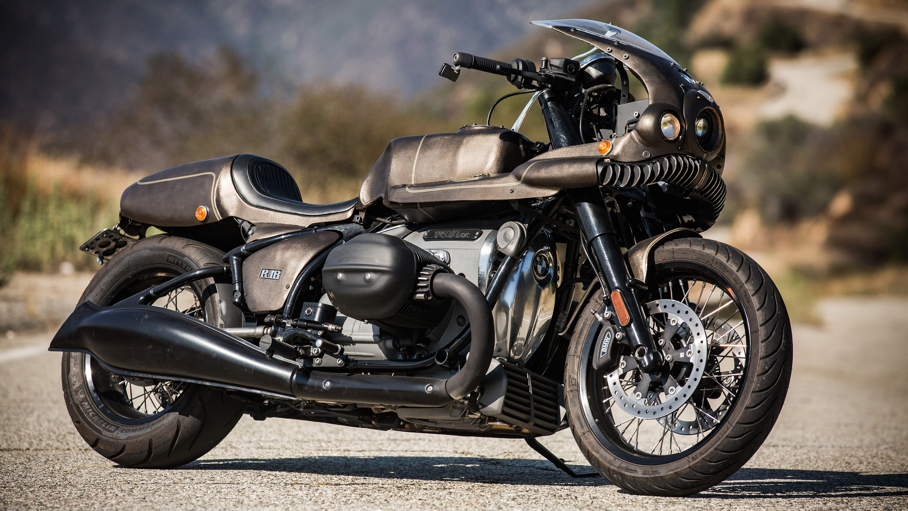 This steampunk BMW R18 custom bike is called The Whale Top Gear