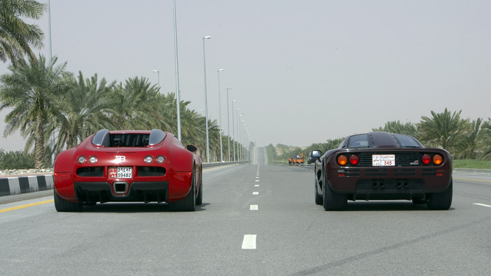 Behind the scenes: Veyron vs McLaren F1