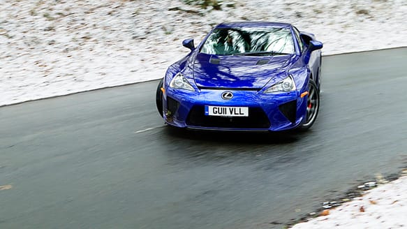 Clarkson in the Lexus LFA