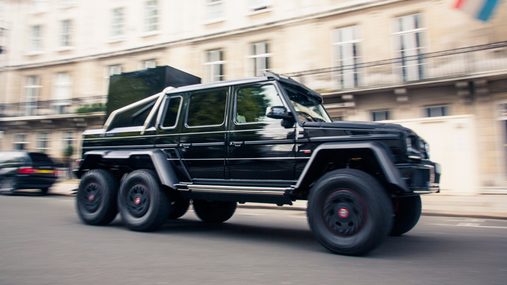 First Drive The Brabus 6x6 Takes On London