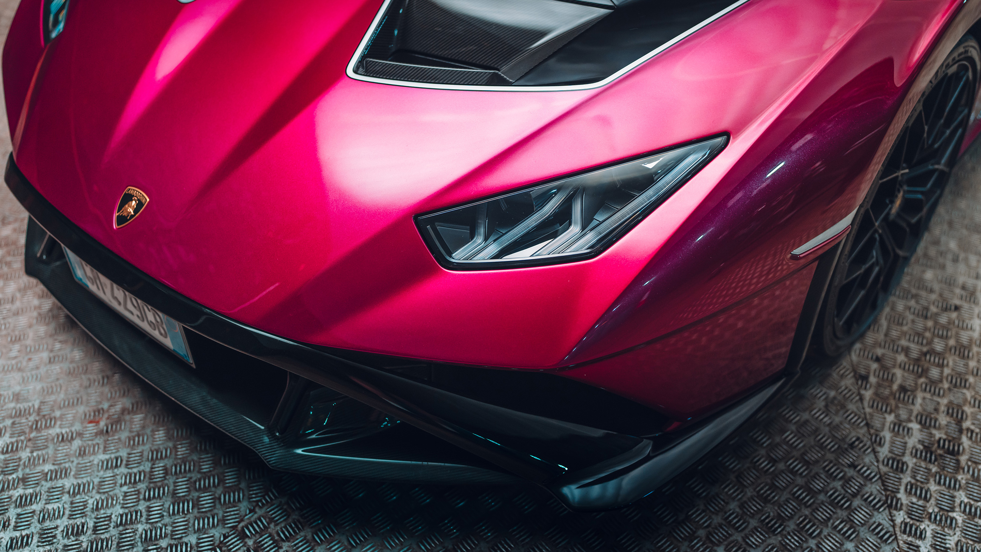 Lamborghini Huracan STO Tunnel Run headlight