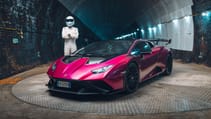 Lamborghini Huracan STO Tunnel Run front Stig