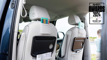 Back passenger seats inside the Volkswagen ID. Buzz 7-seat | Top Gear Awards 2024 Winner