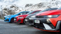 Hyundai Ioniq 5 N, Audi S3, Toyota GR Yaris, Honda Civic Type R, Ford Focus ST Edition