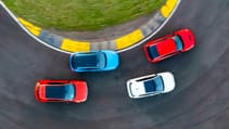 Ford Focus ST Edition, Honda Civic Type R, Hyundai Ioniq 5 N, Volkswagen Golf GTI Clubsport
