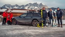 Audi A6 E-tron, British slalom skiers