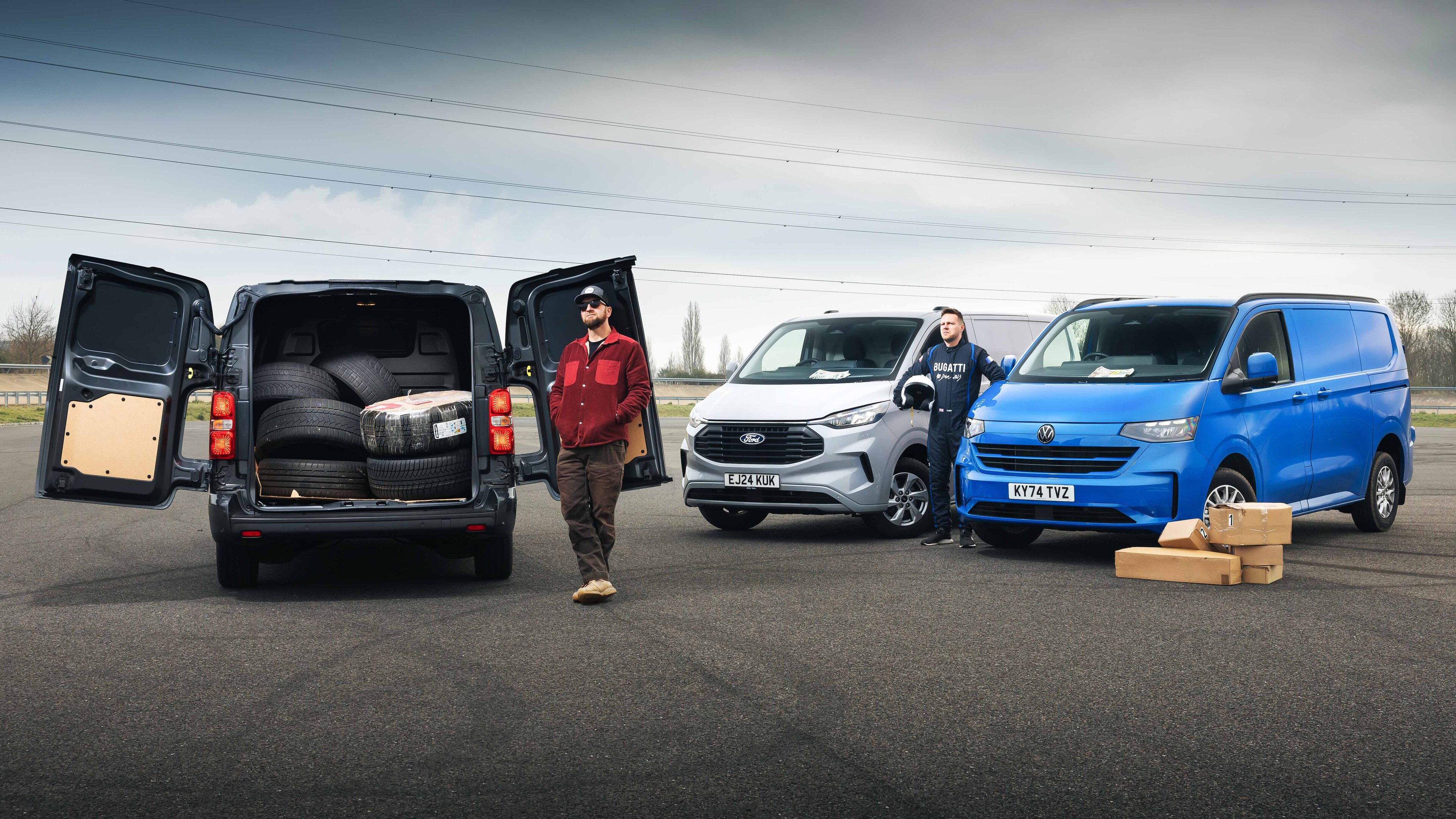 Vauxhall Vivaro, Ford Transit, Volkswagen Transporter
