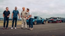 Rob Dickinson, Mate Rimac, Christian von Koenigsegg, Jack Rix