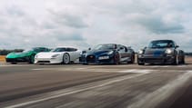 Singer DLS, Bugatti Mistral, Koenigsegg CC850, Rimac Nevera R