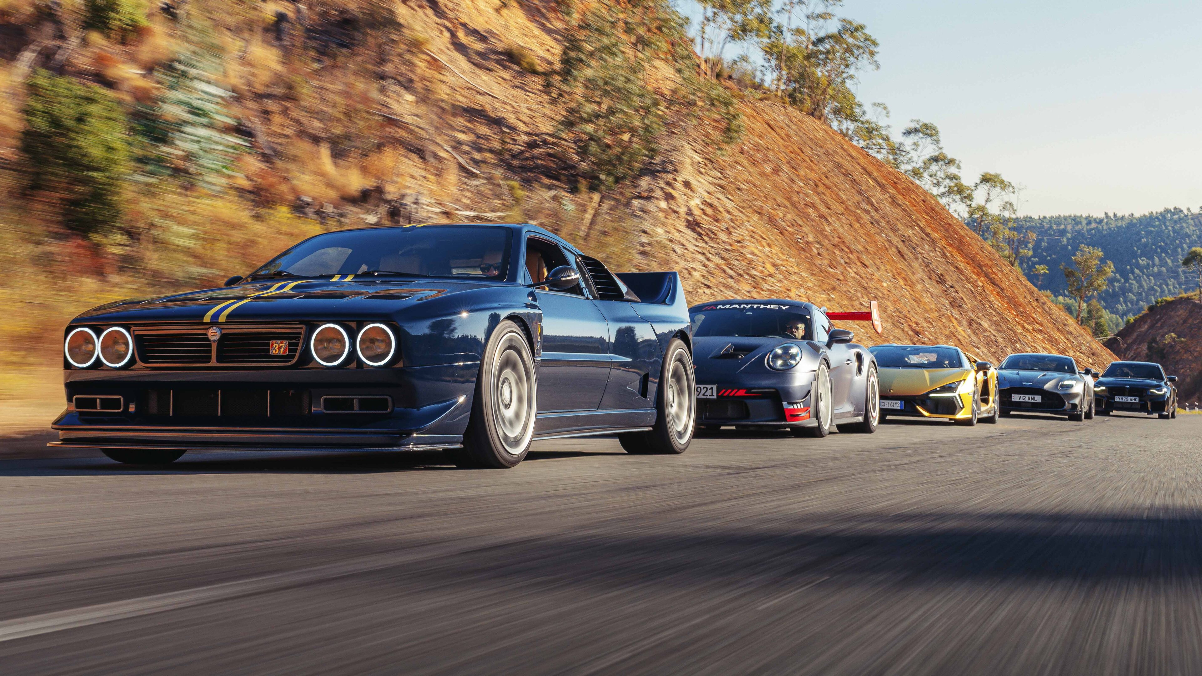 Kimera Evo37, Lamborghini Revuelto, Porsche 911 GT3 RS Manthey, Aston Martin Vanquish, BMW M2 CS