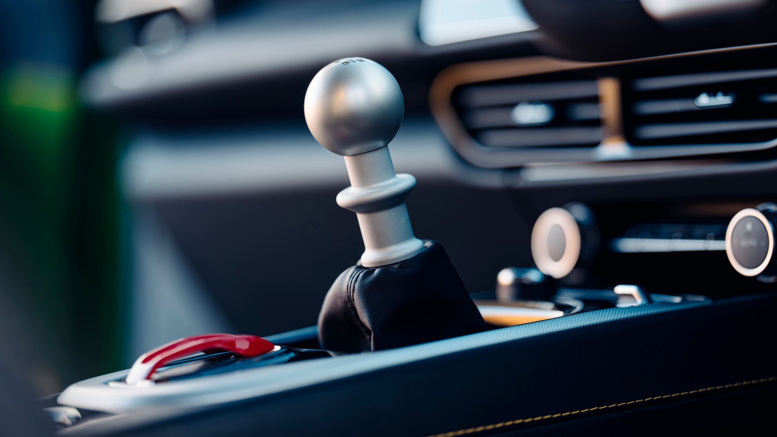 Lotus Emira gear stick close-up