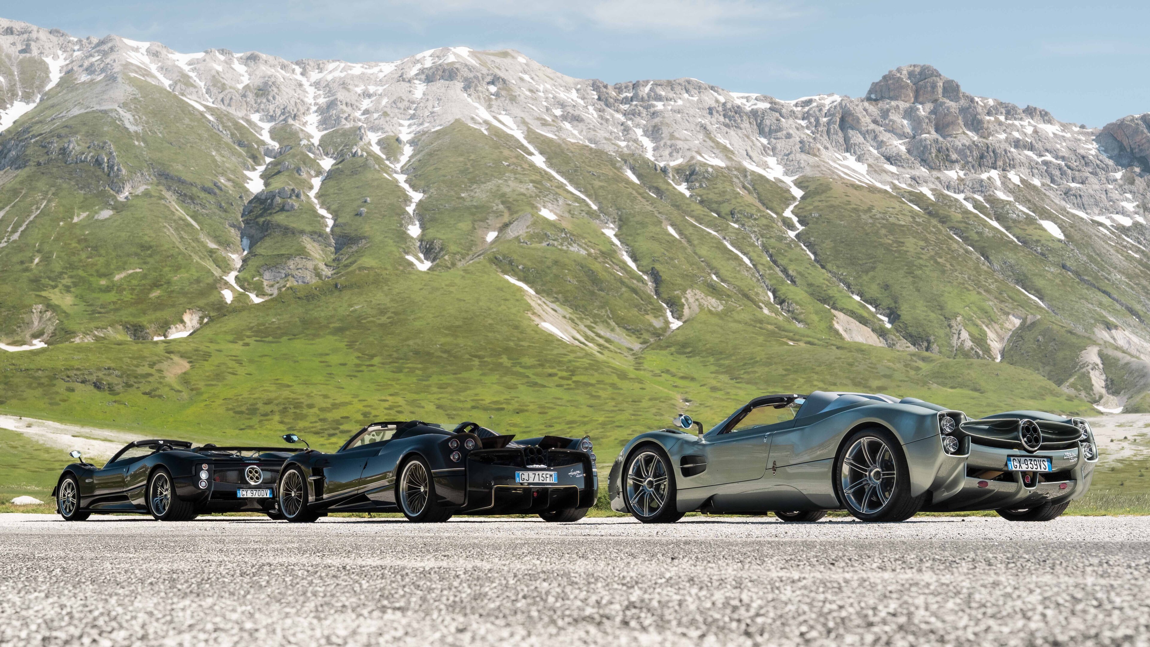 Pagani Utopia Roadster, Pagani Huayra Roadster, Pagani Zonda F Roadster