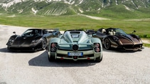 Pagani Utopia Roadster, Pagani Huayra Roadster, Pagani Zonda F Roadster