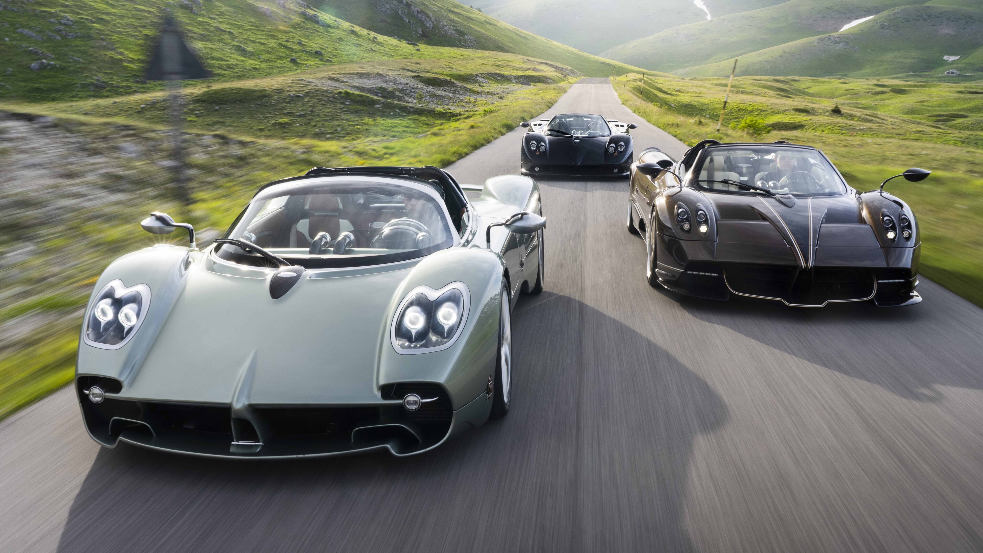 Pagani Utopia Roadster, Pagani Huayra Roadster, Pagani Zonda F Roadster