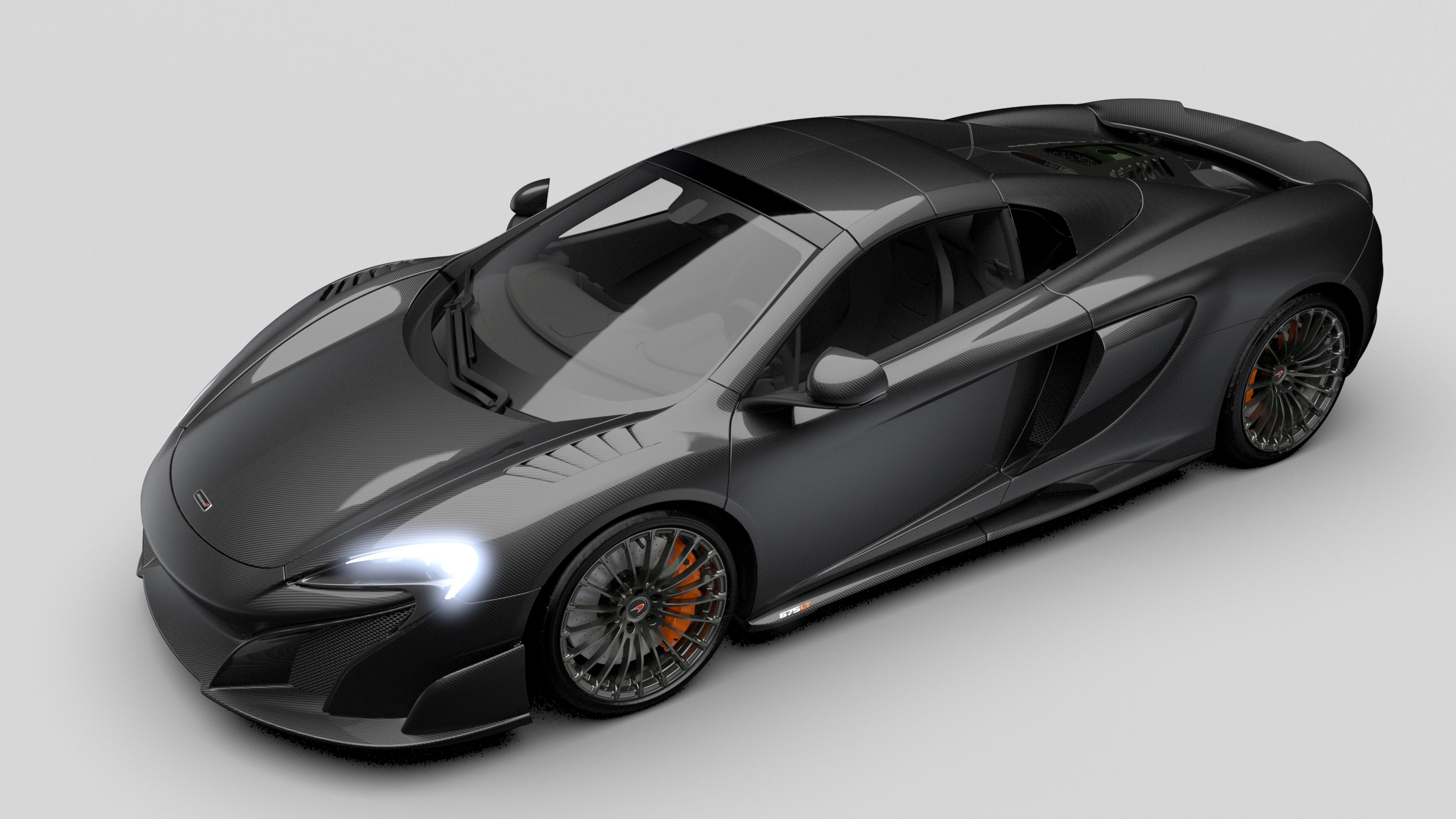 This is a gloss carbon-fibre McLaren 675LT Spider | Top Gear