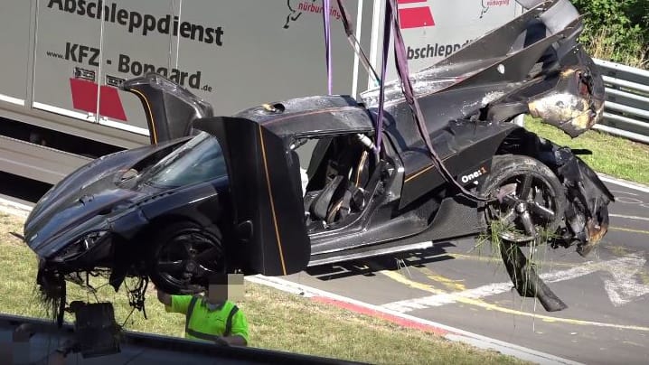 A Koenigsegg One:1 has crashed at the Nurburgring Top Gear