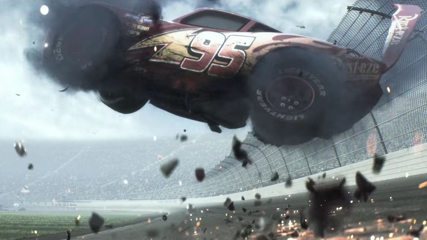 Lightning crashes (literally) in Disney and Pixar's Cars 3 trailer