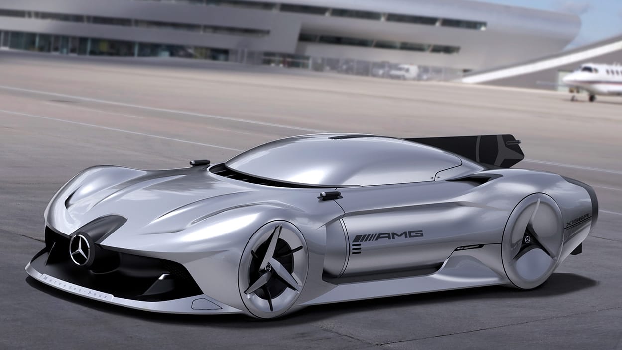 Meet the retrofuturistic jet-fuelled Mercedes streamliner | Top Gear