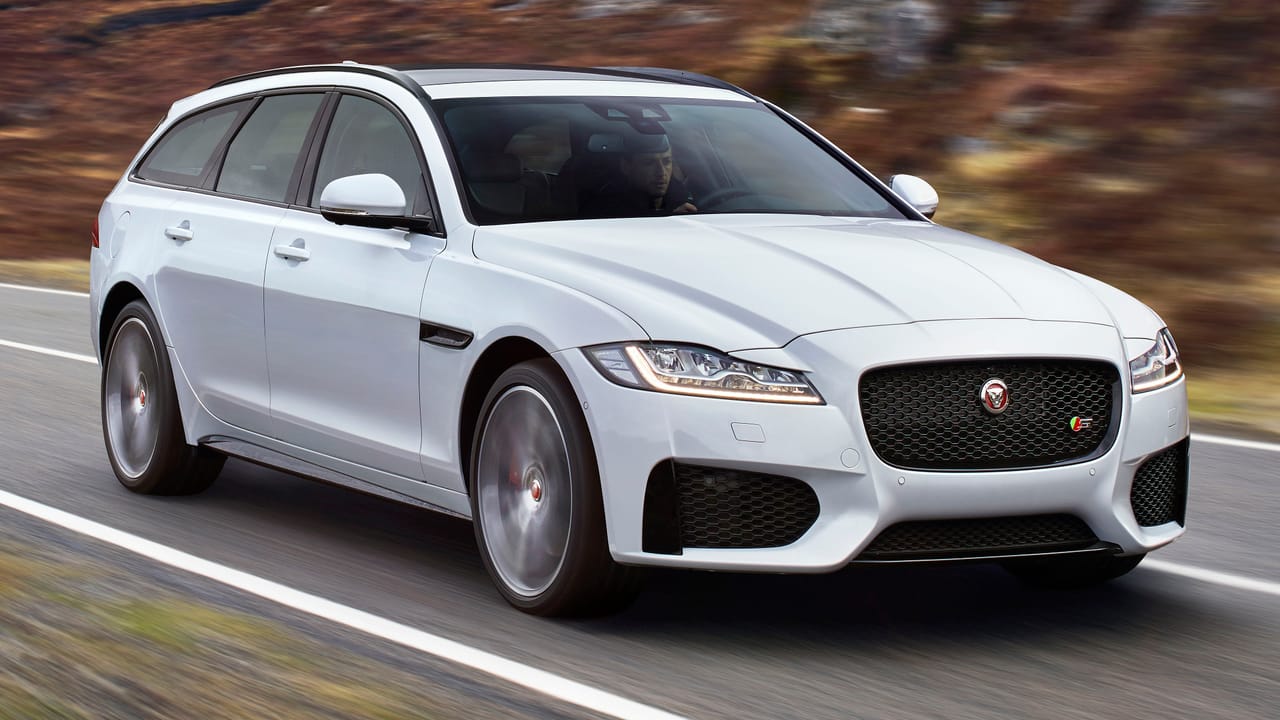This is the new Jaguar XF Sportbrake Top Gear