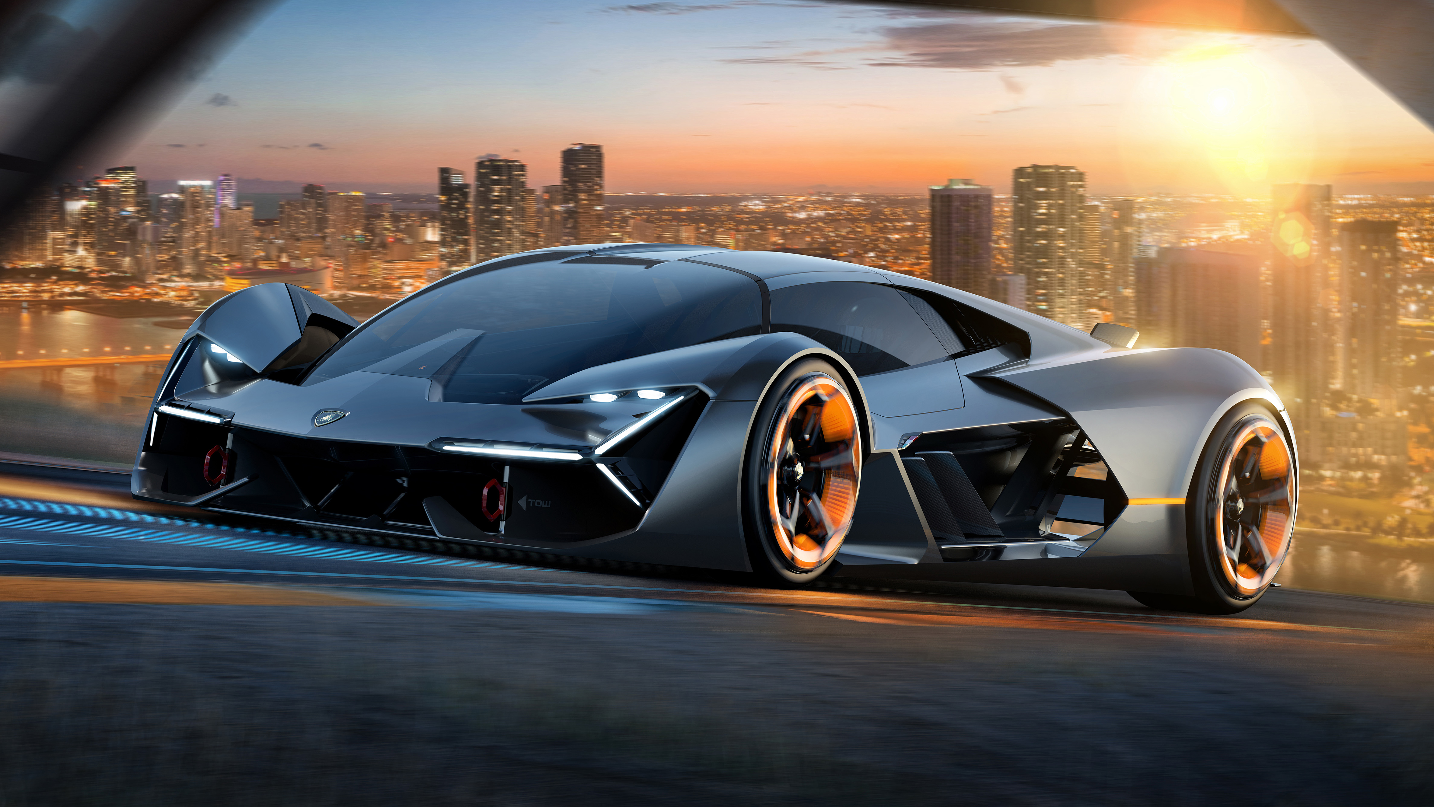 2017 Lamborghini Terzo Millennio Concept Top Gear Testing 