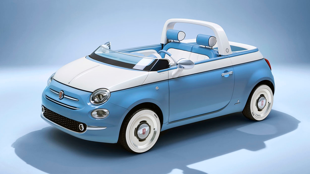 The Fiat 500 Spiaggina is a fully roofless 500