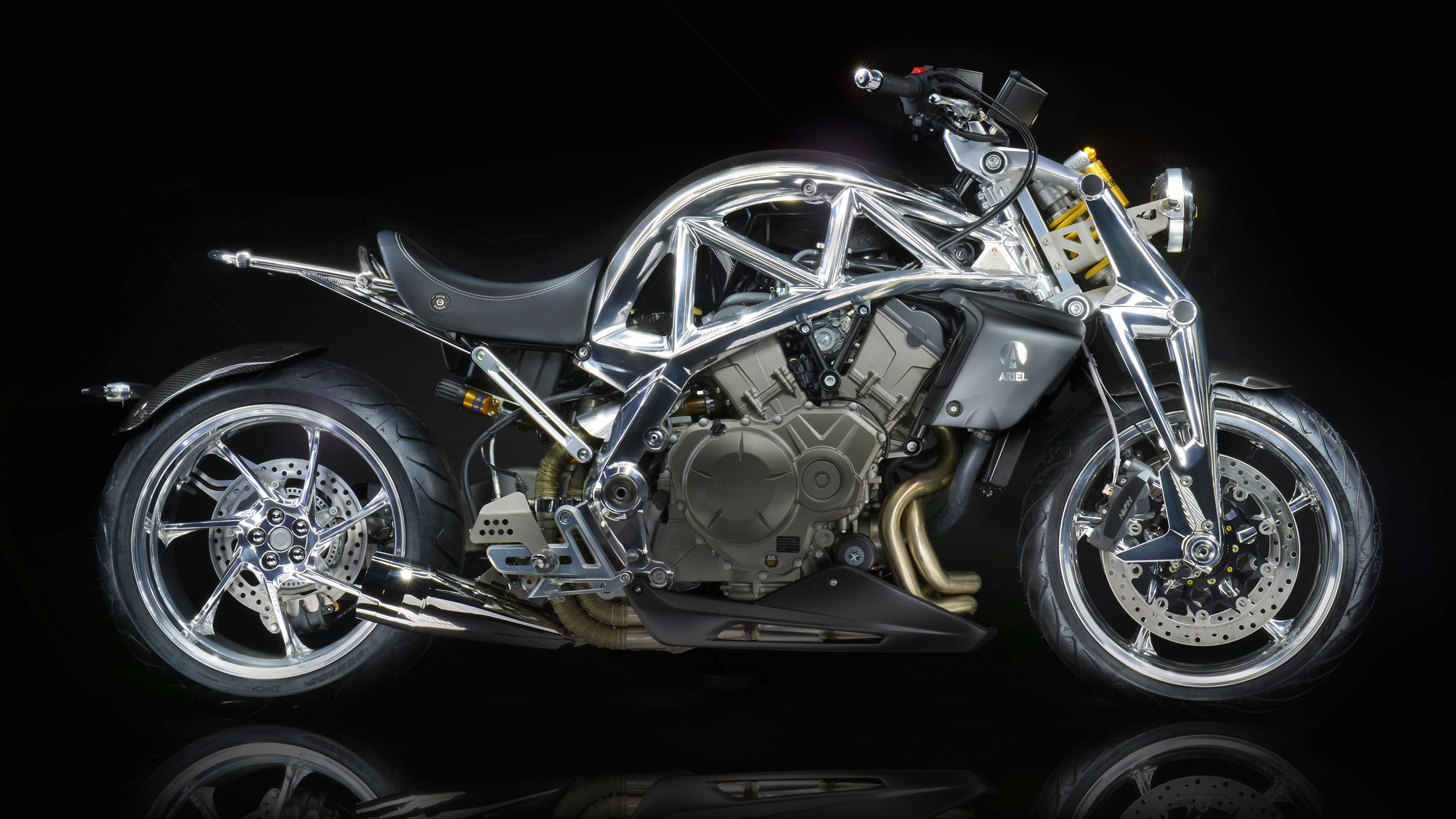 There s a very shiny new Ariel Ace Top Gear