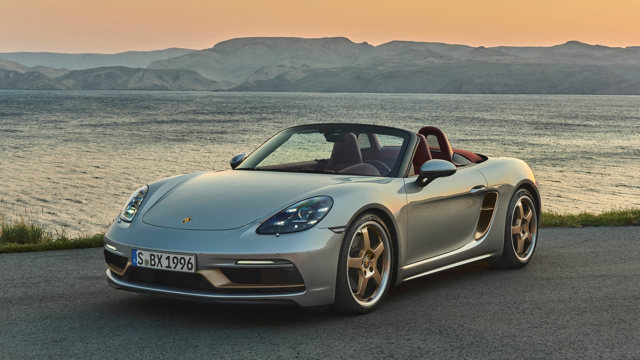 The Porsche Boxster 25 Years edition has *bold* wheels Top Gear