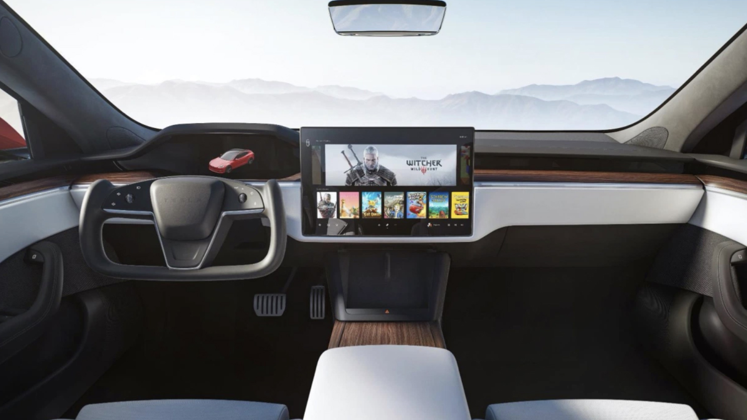 Tesla unveils new Model S with new interior, crazy steering wheel, and more